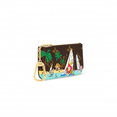 LOUIS VUITTON KEY POUCH COATED CANVAS M82615 (12*7cm) 